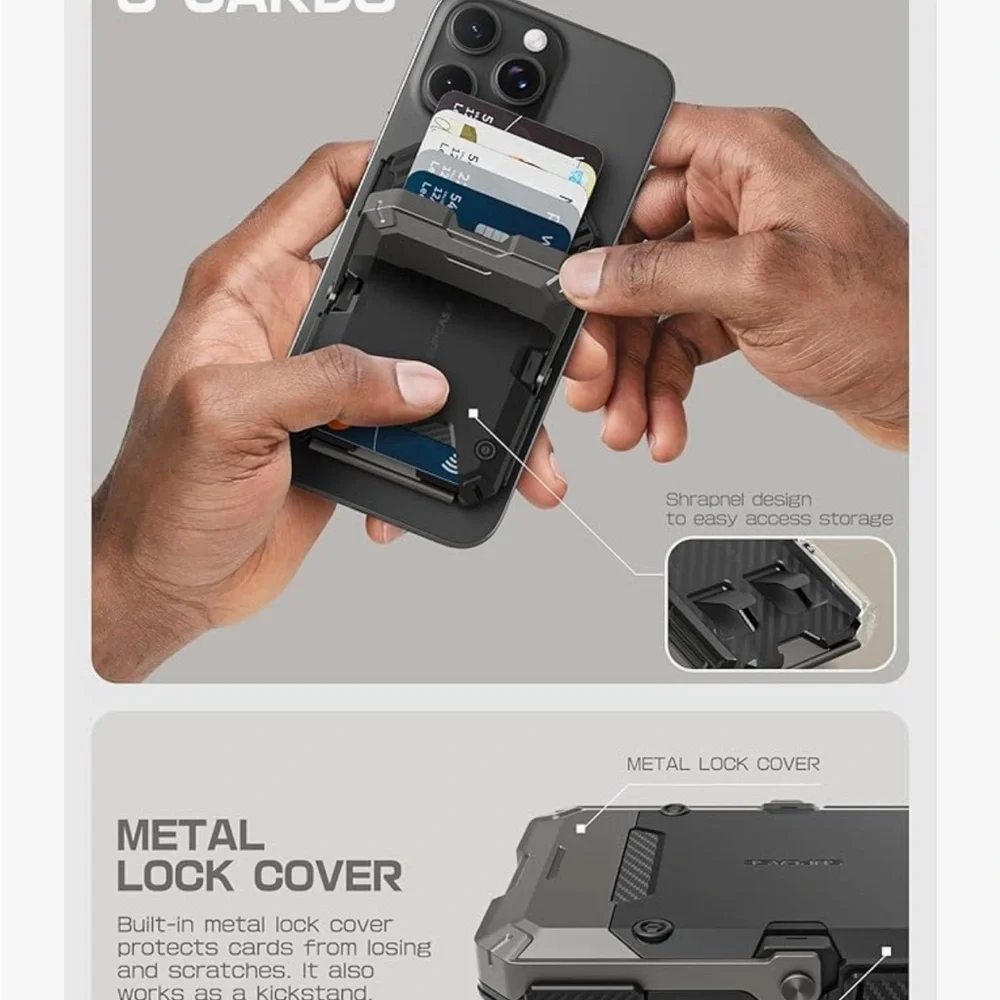 SUPCASE - Card holder and stand with MagSafe case